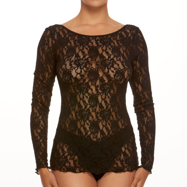 Hanky Panky Signature Lace Unlined V-Neck Boatneck 2-Way Top