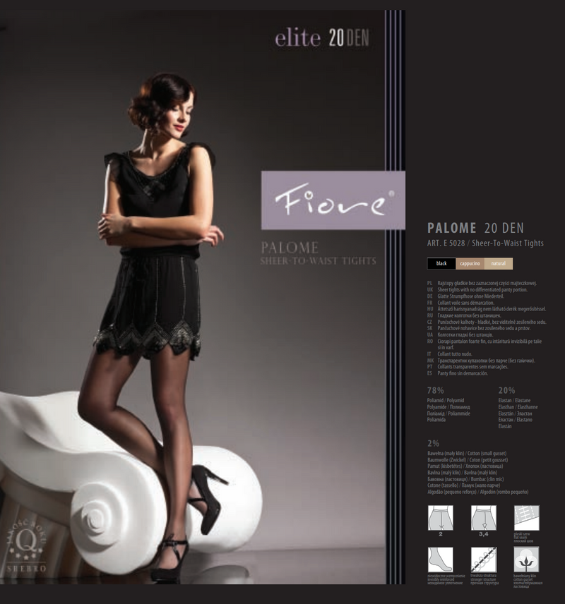 Fiore Elite E5028 Palome Sheer-To-Waist tights