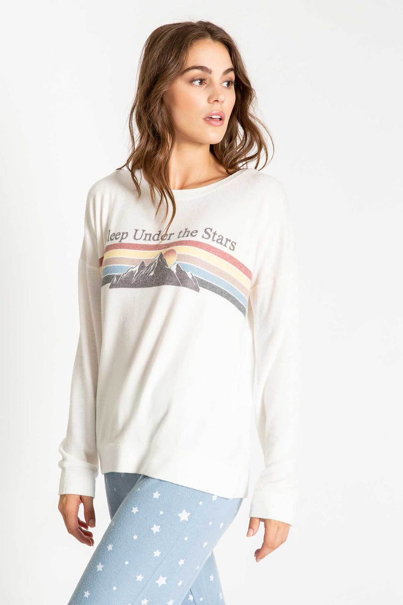 PJ SALVAGE GONE NAPPING LONG SLEEVE TOP