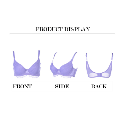 Yiselle Perfect Coverage Lavender Lover Bra
