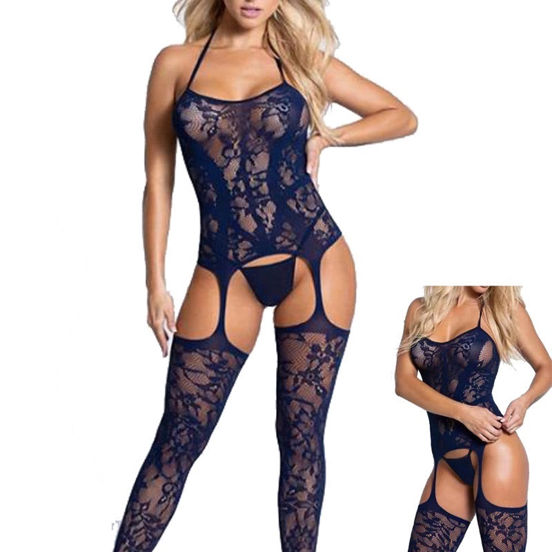 F&R After Midnight Bodystocking Lingerie for Women Bodysuits