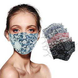 F&R Adult Trendy Adjustable Cotton & Washable Face Cover